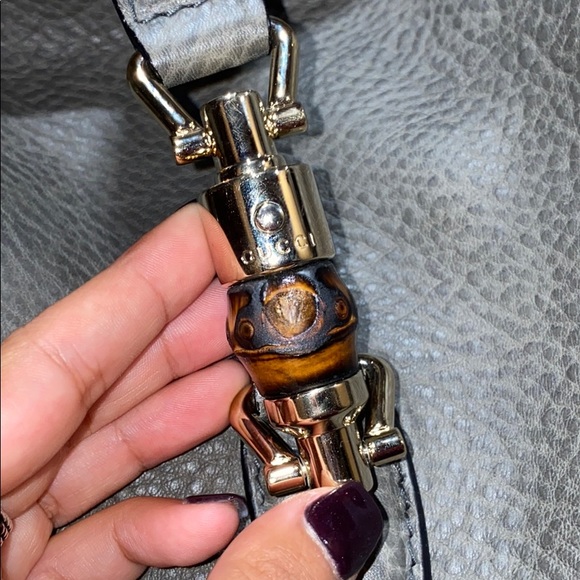 Calfskin Large GUCCI AUTHENTIC GRAY Shoulder Bag - Picture 2 of 6